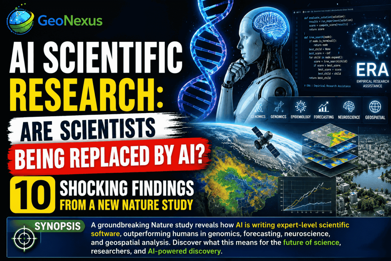 AI Scientific Research AI-powered scientific discovery system ERA transforming genomics, forecasting, GIS, remote sensing, and geospatial analysis