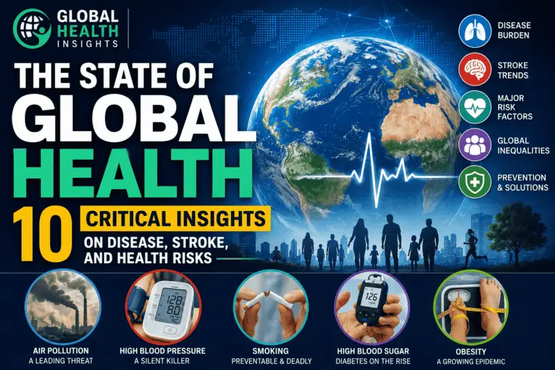 The State of Global Health 10 critical insights on disease burden, stroke, major health risks, air pollution, diabetes, obesity, and global health trends